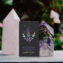 Black Mystical Holographic Spiritual Crystals