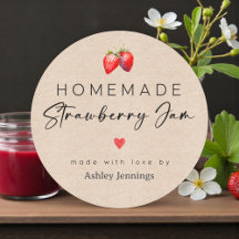 Rustic Kraft Homemade Jam Labels Collection