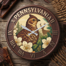 Pennsylvania Heritage & Landmarks Wall Clock