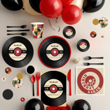 Retro Vinyl Record Birthday Party Collection