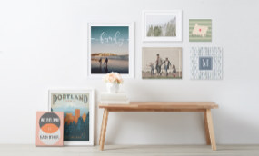 Find unique wall art, from inspirational typography prints to vintage travel posters.