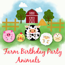 Farm Birthday Party Animals