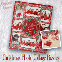 Christmas Puzzles with a Family Photo Collage