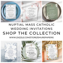 Nuptial Mass Catholic Wedding Invitations
