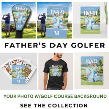 Father's Day Custom Photo Golf Theme Gifts