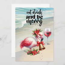 Flamingo Christmas Themed