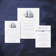 Nautical Sailing Ship Formal Wedding Suite