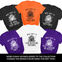 Most Likely To Group Matching Halloween Shirts