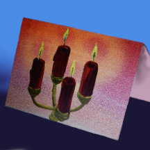 candle holiday cards