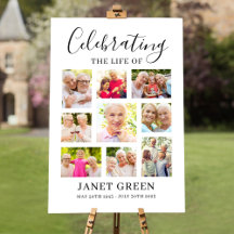 Funeral Posters and Welcome Signs