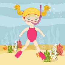 Snorkeling Girl Beach Party