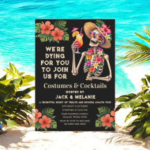 Tropical Island Hawaii Halloween