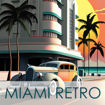 Miami retro art