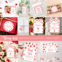 Berry First Birthday | Strawberry Theme Party