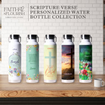 Bible Scripture Verse Insulated Water Bottles