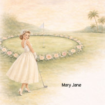 Golf Bachelorette Woman golfer 