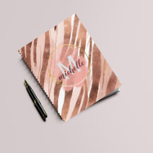 Rose Gold Blush Pink Notebook Collection