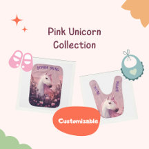 Pink Unicorn Baby Collection
