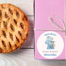 Blue Flower Mixer Bakery Branding