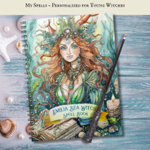 Young Witches Spell Books Personalized Grimoires