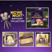 Movie Night Birthday Party Collection