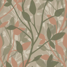 Wild Garden Mist - Botanical Foliage Silhouette