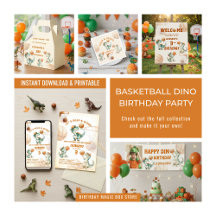 Roar & Score Basketball Dino Boy Birthday Party