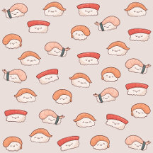 Cute Nigiri Sushi Pattern