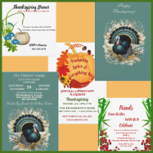 Fall Harvest Thanksgiving Friendsgiving Invitation