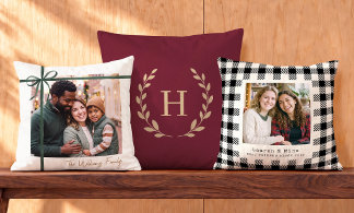 An array of customisable cushions and blankets