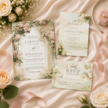 Romatic Regency Floral Garden Wedding Collection