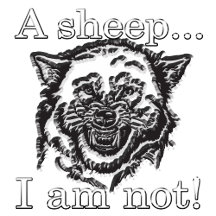 A sheep... I am NOT!!