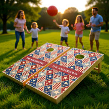 4th Of July Family Cornhole Game Set