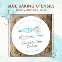 Blue Baking Utensils Bakery Branding Suite