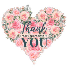 Floral "thank you"