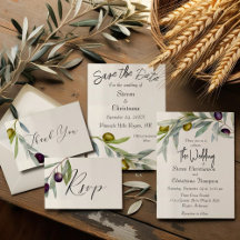 Watercolor Olive Branches