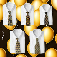 Black Gold and Art Deco ties