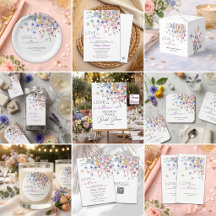 Chic Love is in Bloom Bridal Shower Collection