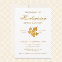 Fall THANKSGIVING · Golden Maple Leaves