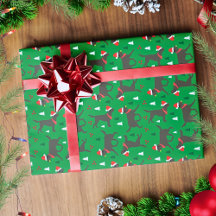 Christmas Dog Breed Wrapping Paper