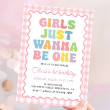 Girls Just Wanna Be One Birthday