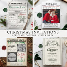Christmas Holiday Party Invitations 