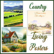 Country Living, Garden Posters, Wall Art, Tapestry