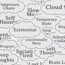 Relatable Mood Cloud Stickers