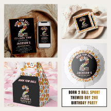 Born 2 Ball sport-themed boy’s 2nd birthday 