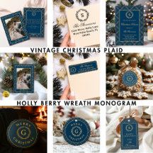 Classic Tartan Plaid Heirloom Vintage Christmas