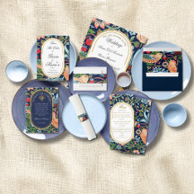 William Morris Strawberry Thief Wedding Suite
