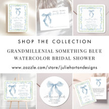 Grandmillenial Something Blue Bridal Shower