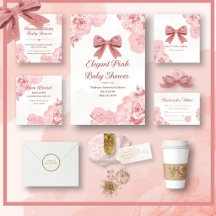 Elegant Pink Baby Shower Suite
