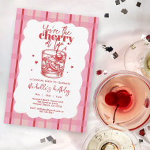 Cherry on Top Red Old Fashioned Birthday Party